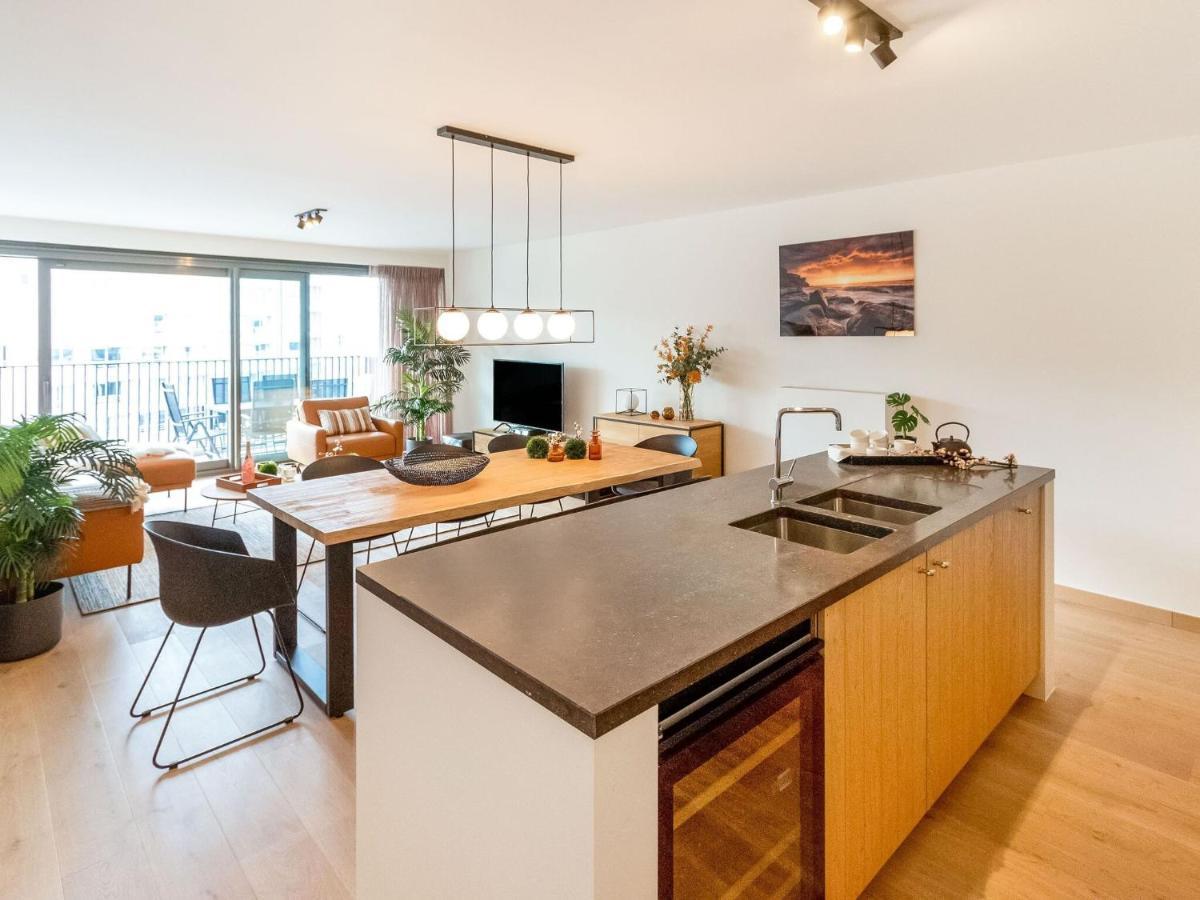 Luxurious Crystal Sea View Apartment With 2 Terraces Ostende Exterior foto
